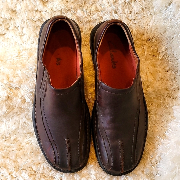 Clarks Dark Brown Leather Loafer - Picture 4 of 5